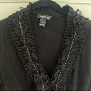 White House Black Market embellished cropped cardigan